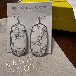 Kendra Scott Danielle earrings in white howlite